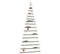 vidaXL Arbre de noël suspendu et étoile supérieure 100x210 cm