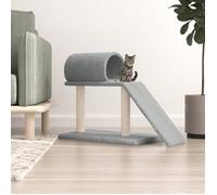 vidaXL Arbre à chat 171790 avec tunnel et échelle 55,5 cm gris clair