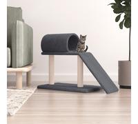 Vidaxl Arbres À Chat Avec Tunnel Et Échelle Gris Foncé 55,5 Cm Gris