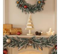 Arbres de Noël en bois pour décoration 2 pcs 30 cm pin massif vidaXL