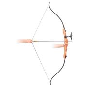 vidaXL Arc Classique Marron foncé pour Adulte en Bois 68" 30 LB Tir à l'arc