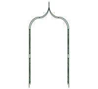 vidaXL Arc de roses vert foncé 120x38x258 cm Fer