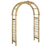 vidaXL Arche de jardin avec treillis – bois de pin vert imprégné