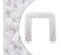 vidaXL Arche d'arbre de Noël Blanc 240 cm