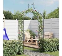 vidaXL Arche de jardin Design de piquet plantes grimpantes Vert foncé Vert G
