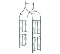 vidaXL Arche de jardin Design de piquet plantes grimpantes Vert foncé