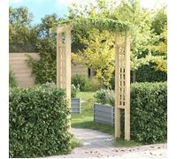 vidaXL Arche de Jardin en Bois de Pin Massif 150x60x210 cm, Résistante à la Pourriture, Support pour Plantes Grimpantes, Pergola Extérieure pour Terrasse ou Jardin