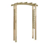 vidaXL Arche de Jardin en Bois de Pin Massif 150x60x210 cm, Résistante à la Pourriture, Support pour Plantes Grimpantes, Pergola Extérieure pour Terrasse ou Jardin