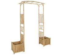 vidaXL Arche de jardin naturel en bambou 177 x 40 x 205 cm
