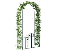 vidaXL Arche de jardin Uni Vert 102 x 50 x 218 cm, Jardin et terrasse, jardinières rectangulaires pour espaces modernes, matériaux durables pour un usage par tous les temps, options de maintenance fac