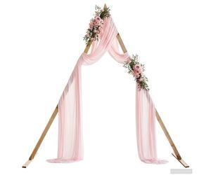 vidaXL Arche de Mariage Marron Clair 202 x 95 x 254 cm