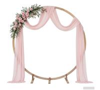 vidaXL Arche de mariage Marron Clair 224 x 80 x 220 cm