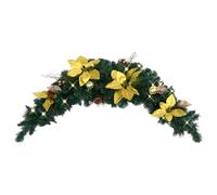 Kerstboog met LED-lampjes 90 cm PVC groen320978