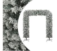 vidaXL Arche de sapin de Noël à flocons de neige 240 cm Blanc 345091