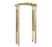 vidaXL Arche en Treillis Arche à Rosiers Pergola de Patio Entrée Allée de Jardin Décoration de Terrasse 110x60x210 cm Bois de Pin Massif Imprégné