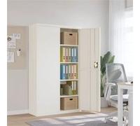 vidaXL Archiefkast 105x40x180 cm staal wit339768 Blanc G