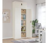 vidaXL Archiefkast 90x40x240 cm staal wit3188315 Blanc G