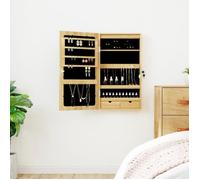 vidaXL Armoire à bijoux avec miroir et éclairage LED mural 353231