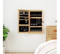 vidaXL Armoire à bijoux avec miroir et éclairage LED mural 353240