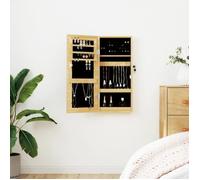 vidaXL Armoire à bijoux murale avec miroir 30 x 8,5 x 67 cm 353210
