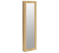 vidaXL Armoire à Bijoux avec Miroir Murale 30x8,5x106 cm
