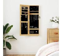vidaXL Armoire à bijoux avec miroir murale 30x8,5x90 cm Multicolore