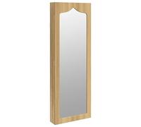 vidaXL Armoire à bijoux avec miroir murale 37,5x10x106 cm, armoire à bijoux, organisateur de bijoux, armoire à bijoux avec miroir, miroir de rangement