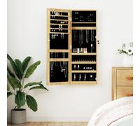 vidaXL Armoire à bijoux avec miroir murale 37,5x10x106 cm Multicolore
