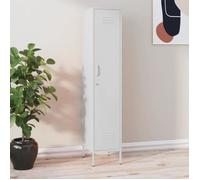 vidaXL Armoire à casiers 336260 Blanc 35x46x180 cm Acier