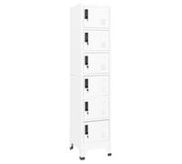 vidaXL Armoire à casiers Blanc 38x40x180 cm Acier 339792
