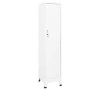 vidaXL Armoire à casiers Blanc 38x45x180 cm Acier