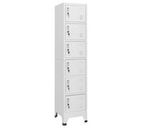 vidaXL Armoire à casiers Gris clair 38x40x180 cm Acier