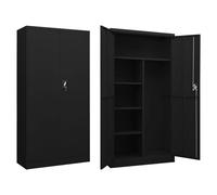 vidaXL Armoire à casiers Noir 90x40x180 cm Acier