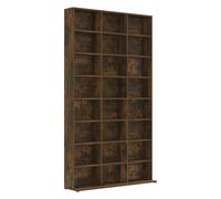 vidaXL Armoire à CD Chêne fumé 102x23x177,5 cm Bois d'ingénierie 815090