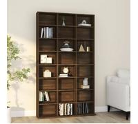 Armoire à CD Rangement Chambre Intérieur Blanc Brillant Bois d’Ingénierie vidaXL