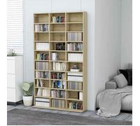 vidaXL Armoire à CD 801781 Chêne sonoma Bois d'ingénierie 102x16x177,5 cm