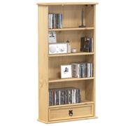 Vidaxl Armoire À Cd Corona 52x17,5x103 Cm Bois De Pin Massif Multicolore