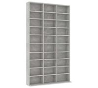 vidaXL Armoire à CD, Étagère à CD avec Compartiment, Armoire de Bureau, Meuble de Rangement Chambre Intérieur, Gris Béton Bois d’Ingénierie