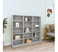 vidaXL Armoire à CD Sonoma Gris 102x23x89,5 cm Bois d'ingénierie