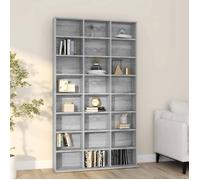 vidaXL Armoire à CD Sonoma gris 102x23x177,5 cm Bois d'ingénierie 815091