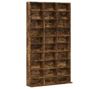 vidaXL Armoire à CD Unité de Rangement Armoire de Bureau Meuble de Chambre à Coucher Intérieur Chêne Fumé 102x23x177,5 cm Bois d'Ingénierie