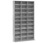 vidaXL Armoire à CD Unité de Rangement Armoire de Bureau Meuble de Chambre à Coucher Intérieur Sonoma Gris 102x23x177,5 cm Bois d'Ingénierie