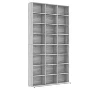 vidaXL Armoire à CD Unité de Rangement Armoire de Bureau Meuble de Chambre à Coucher Intérieur Sonoma Gris 102x23x177,5 cm Bois d'Ingénierie