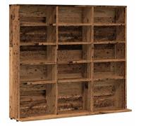 vidaXL Armoire à CD Vieux Bois 100x23x89,5 cm Bois d'ingénierie, unité de Rangement CD, Armoire de Rangement CD, Meuble de Rangement CD