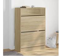 vidaXL Armoire à chaussures 2 tiroirs rabattables chêne sonoma 3214408