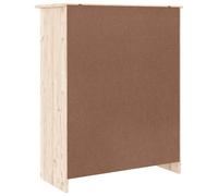 vidaXL Armoire à chaussures ALTA 77x35x96 cm bois massif de pin Marron
