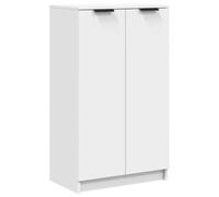 vidaXL Armoire à Chaussures Armoire de Couloir Organisateur Meuble de Rangement Maison Intérieur Blanc 59x35x100 cm Bois d'Ingénierie