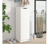 vidaXL Armoire à chaussures Blanc 30x35x100 cm Bois d'ingénierie 811430