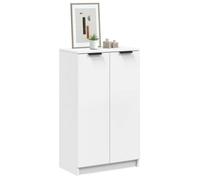 vidaXL Armoire à chaussures Blanc 59x35x100 cm Bois d'ingénierie 811439