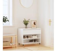 vidaXL Armoire à chaussures Blanc 70x36x60 cm Bois d'ingénierie 831428